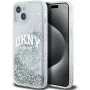 DKNY Apple iPhone 15 -kovakotelo Liquid Glitter Big Logo musta