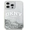 DKNY Apple iPhone 15 Pro 6.1 -kovakotelo Liquid Glitter Big Logo musta