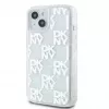 DKNY Apple iPhone 15 -kovakotelo Liquid Glitter Multilogo valkoinen
