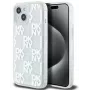 DKNY Apple iPhone 15 -kovakotelo Liquid Glitter Multilogo valkoinen