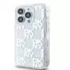 DKNY Apple iPhone 15 Pro 6.1 -kovakotelo Liquid Glitter Multilogo valkoinen