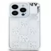 DKNY Apple iPhone 15 Pro 6.1 -kovakotelo Liquid Glitter Multilogo valkoinen