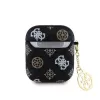 Guess AirPods 1/2 PU 4G Peony Charm -kotelo musta