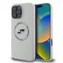 Karl Lagerfeld Liquid Silicone K&CH Heads MagSafe -kotelo iPhone 16 Pro Maxille beige