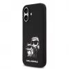 Karl Lagerfeld Apple iPhone 17 Liquid Silicone K&CH Sketch MagSafe -kotelo musta