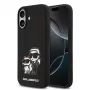 Karl Lagerfeld Apple iPhone 17 Liquid Silicone K&CH Sketch MagSafe -kotelo musta