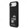 Karl Lagerfeld Apple iPhone Air Liquid Silicone K&CH Sketch MagSafe -kotelo musta