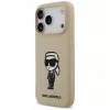 Karl Lagerfeld Apple iPhone 17 Pro -silikonikotelo MagSafella - ruskea (KL Sketch & Logo)