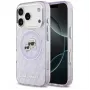 Karl Lagerfeld Apple iPhone 17 Pro -silikonikotelo MagSafella K&C Heads Logo lila