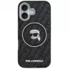 Karl Lagerfeld Apple iPhone 17 -silikonikotelo MagSafella KL Head Logo musta