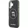 Karl Lagerfeld Apple iPhone 17 -silikonikotelo MagSafella KL Head Logo musta