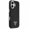 Guess Apple iPhone 17 PU-nahka Triangle Logo MagSafe -kotelo musta