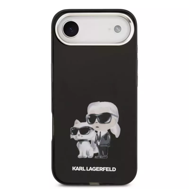 Karl Lagerfeld Apple iPhone Air -silikonikotelo IML Aquarelle K&C Logo musta