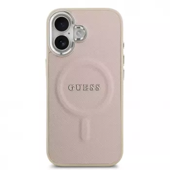 Guess Apple iPhone 17 PU Saffiano MagSafe -kotelo pinkki