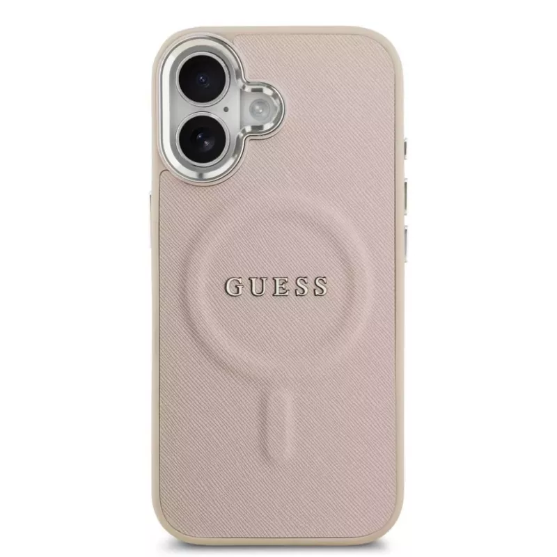 Guess Apple iPhone 17 PU Saffiano MagSafe -kotelo pinkki