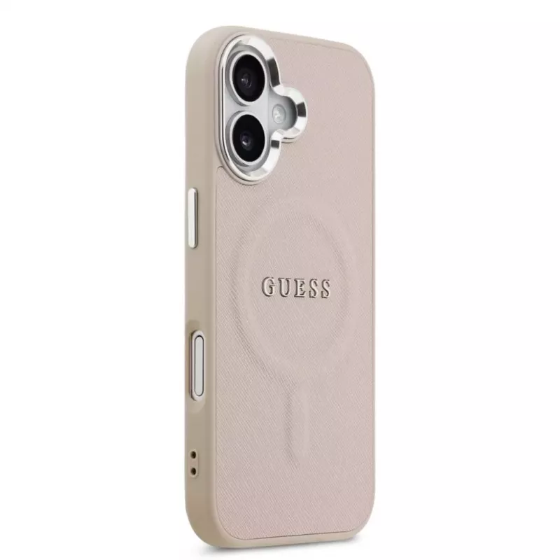 Guess Apple iPhone 17 PU Saffiano MagSafe -kotelo pinkki