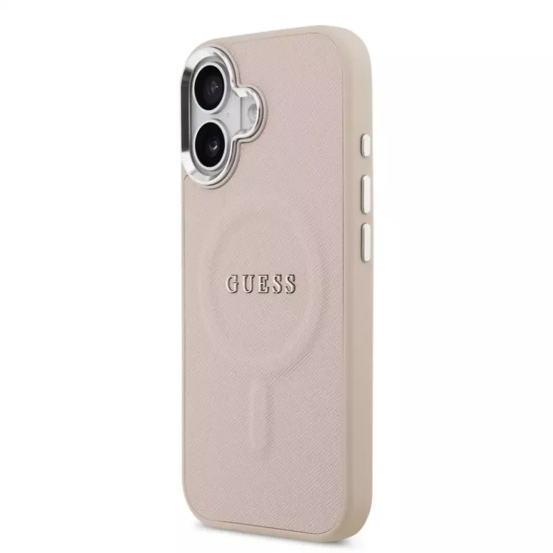 Guess Apple iPhone 17 PU Saffiano MagSafe -kotelo pinkki