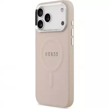 Guess Apple iPhone 17 Pro Max silikonikotelo MagSafe Classic -logolla pinkki