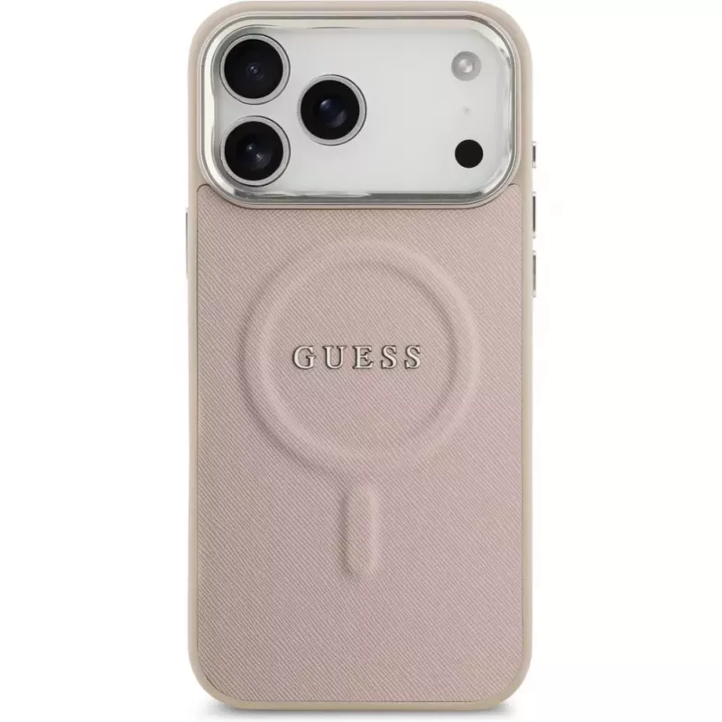 Guess Apple iPhone 17 Pro Max silikonikotelo MagSafe Classic -logolla pinkki