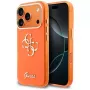 Guess IML 4G Script Metal -suojakotelo iPhone 17 Prolle, oranssi
