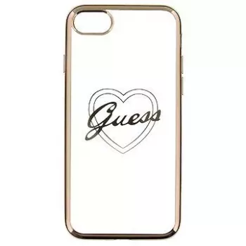Guess Apple iPhone 7/8 Apple Heart TPU -kotelo kulta