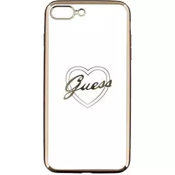 Guess Apple iPhone 7 Plus / 8 Plus Apple Heart TPU -kotelo kulta