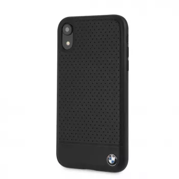 BMW Apple iPhone XR Perforated Leather -kovakotelo musta