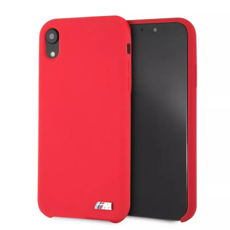 BMW Apple iPhone XR -kovakotelo silikoni punainen