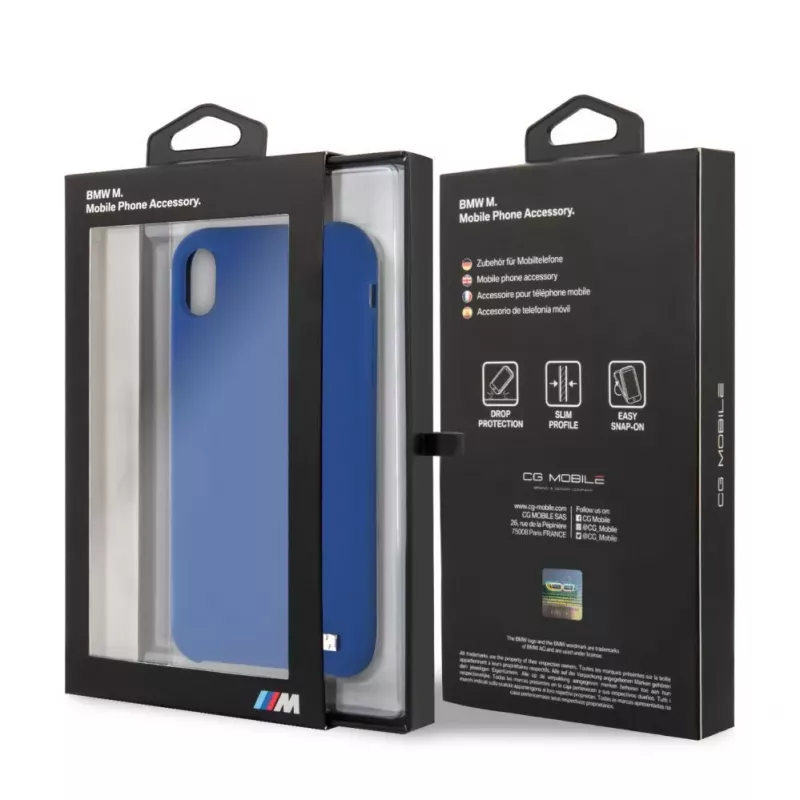 BMW Apple iPhone XR -kovakotelo silikoni navy
