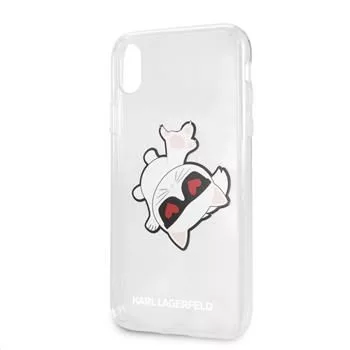 Karl Lagerfeld Apple iPhone XR Fun Eaten -kovakotelo läpinäkyvä