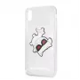 Karl Lagerfeld Apple iPhone XR Fun Eaten -kovakotelo läpinäkyvä