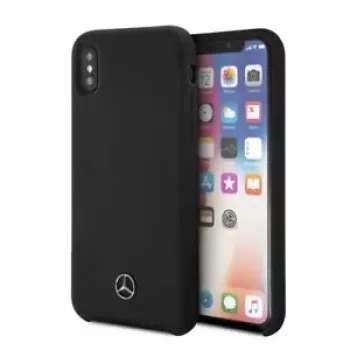 Mercedes-Benz Apple iPhone XR Liquid Silicone -kotelo musta