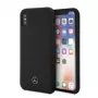 Mercedes-Benz Apple iPhone XR Liquid Silicone -kotelo musta