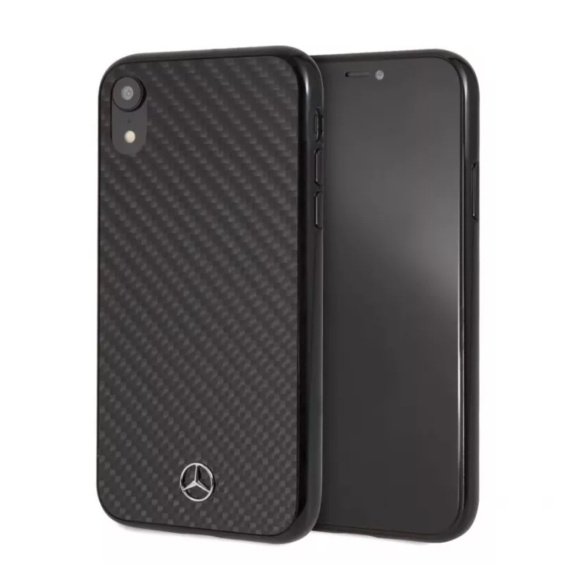 Mercedes-Benz Apple iPhone XR -kovakotelo aito hiilikuitu musta