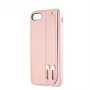 Guess iPhone 7/8/SE 2020 Saffiano Strap -kotelo rose