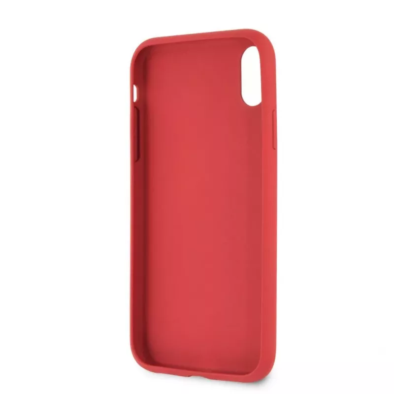 Guess Apple iPhone XR Debossed PU Leather -kovakotelo peony punainen
