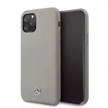 Mercedes-Benz Apple iPhone 11 Pro Liquid Silicone -kotelo harmaa