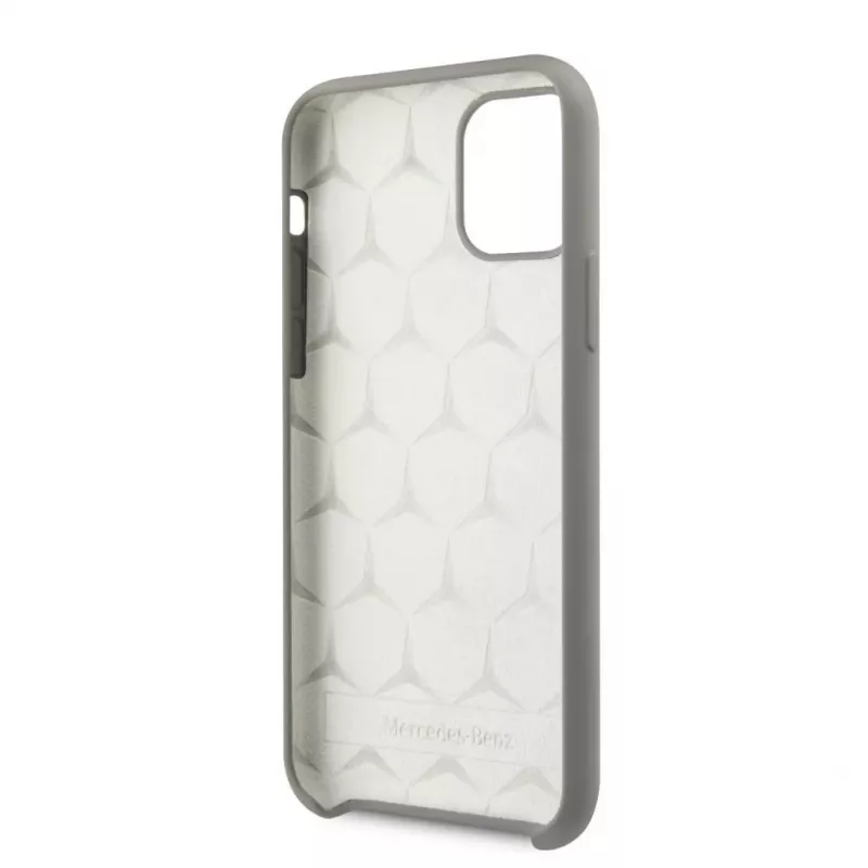 Mercedes-Benz Apple iPhone 11 Pro Liquid Silicone -kotelo harmaa