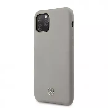 Mercedes-Benz Apple iPhone 11 Pro Liquid Silicone -kotelo harmaa