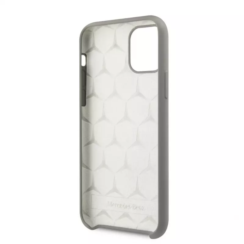 Mercedes-Benz Apple iPhone 11 Liquid Silicone -kotelo harmaa