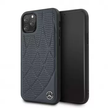 Mercedes-Benz Apple iPhone 11 Pro Quilted aito nahka -kotelo sininen