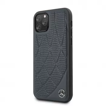 Mercedes-Benz Apple iPhone 11 Pro Quilted aito nahka -kotelo sininen