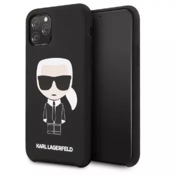 Karl Lagerfeld Apple iPhone 11 Pro Iconic -silikonikotelo musta