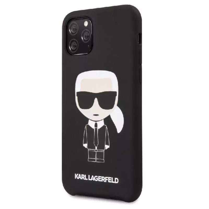 Karl Lagerfeld Apple iPhone 11 Pro Iconic -silikonikotelo musta
