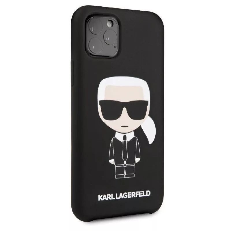 Karl Lagerfeld Apple iPhone 11 Pro Iconic -silikonikotelo musta
