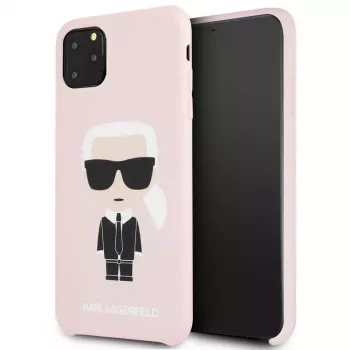 Karl Lagerfeld Apple iPhone 11 Pro Max Silicone Fullbody Ikonic pinkki