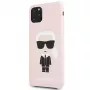 Karl Lagerfeld Apple iPhone 11 Pro Max Silicone Fullbody Ikonic pinkki