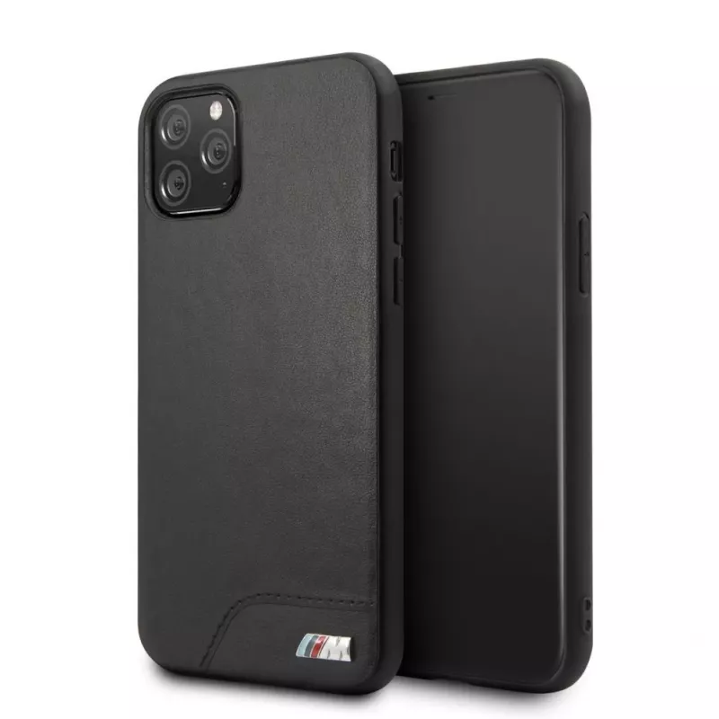 BMW Apple iPhone 11 Pro -kovakotelo sileä PU-nahka musta