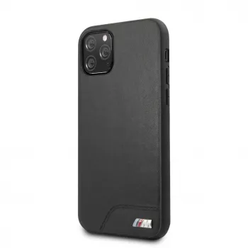 BMW Apple iPhone 11 Pro -kovakotelo sileä PU-nahka musta