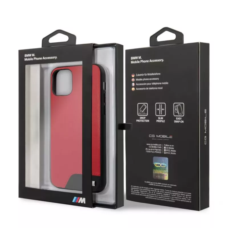 BMW Apple iPhone 11 Pro suojakotelo sileä PU-nahka punainen